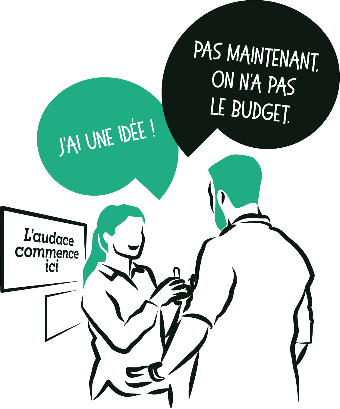 Nous devons trouver les bons mots